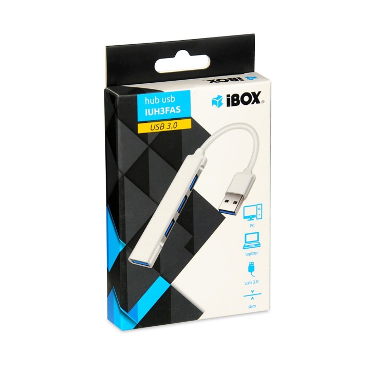 Hub iBOX USB 1x USB 3.0 + 3x USB 2.0