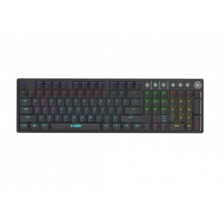 iBox AURORA K-6 Tastiera universale RF Wireless + Bluetooth QWERTY inglese Nero