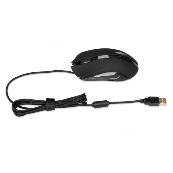 iBox Aurora A-1 mouse destrorso USB Type-A ottico 2400 DPI