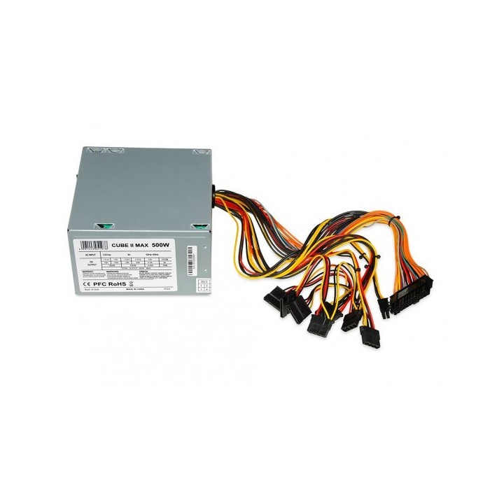 iBox CUBE II Alimentatore 500 W 20+4 pin ATX ATX argento