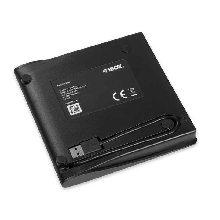 iBox IED02 Lettore ottico DVD-ROM Nero