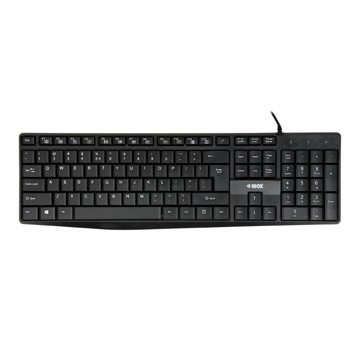 iBox IKC2010B tastiera home USB QWERTY English nero