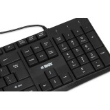 iBox IKC2010B tastiera home USB QWERTY English nero