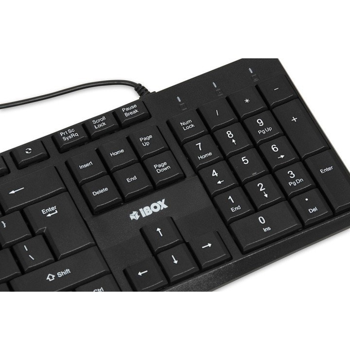 iBox IKC2010B tastiera home USB QWERTY English nero