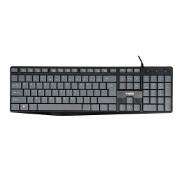 iBox IKC2010G tastiera home USB QWERTY English grigio nero