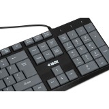 iBox IKC2010G tastiera home USB QWERTY English grigio nero