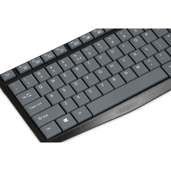 iBox IKC2010G tastiera home USB QWERTY English grigio nero