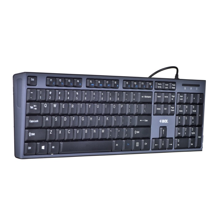iBox IKMS606 tastiera mouse incluso home USB QWERTY UK inglese nero