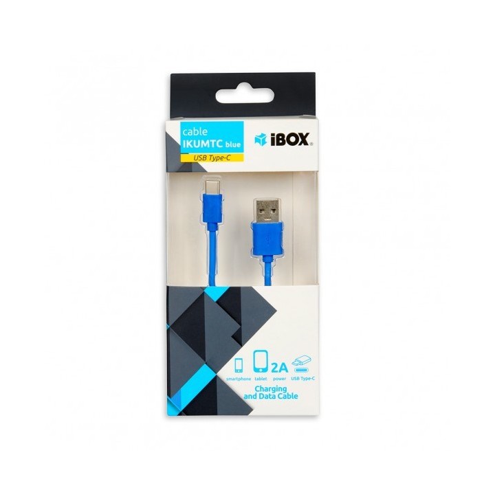 iBox IKUMTCB USB cavo 1 m USB 2.0 USB A USB C blu