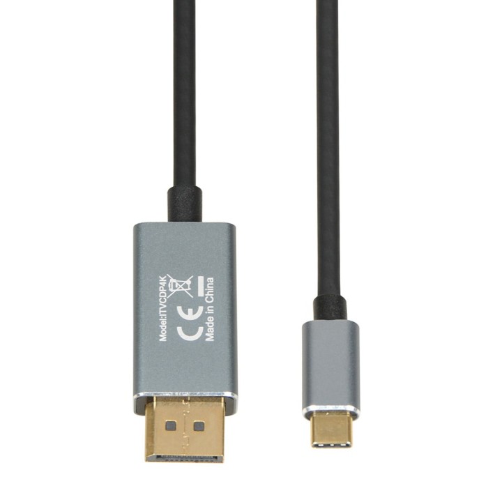 iBox ITVCDP4K Adattatore cavo video 1.8 m USB Type-C DisplayPort nero