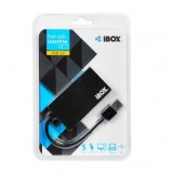 iBox IUH3F56 Hub interfaccia USB 3.2 Gen 1 (3.1 Gen 1) Type-A 5000 Mbit/s nero