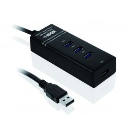 iBox IUH3FB Hub interfaccia 5000 Mbit/s nero