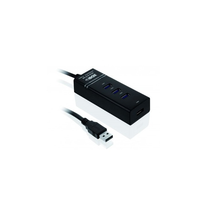 iBox IUH3FB Hub interfaccia 5000 Mbit/s nero