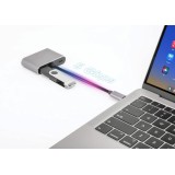 Hub iBox IUHCHDVGA USB Type-C 4-in-1 USB 3.0 + PD 100W + HDMI 4K 30Hz + VGA completo HD