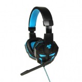 iBox X8 Cuffia gaming cablata archetto nero blu