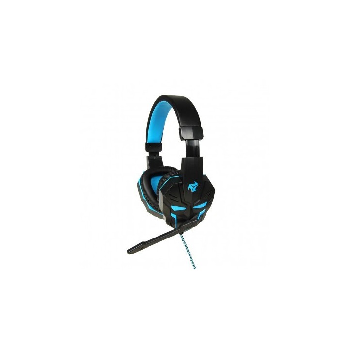 iBox X8 Cuffia gaming cablata archetto nero blu