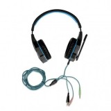 iBox X8 Cuffia gaming cablata archetto nero blu