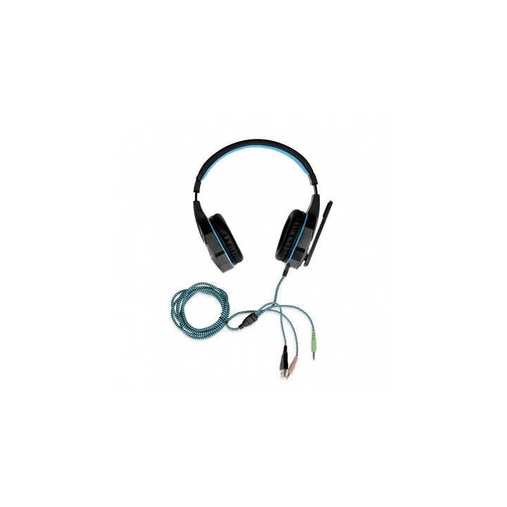 iBox X8 Cuffia gaming cablata archetto nero blu