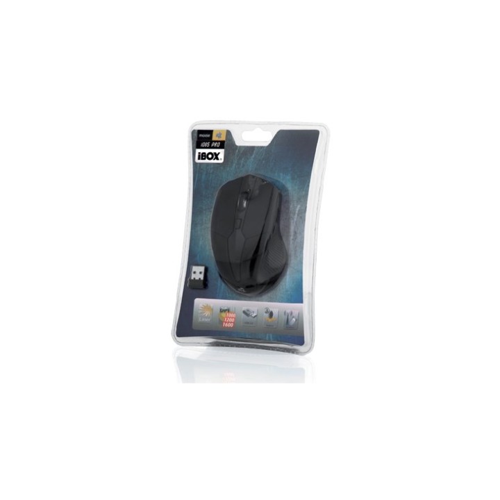 iBox i005 PRO Mouse ambidestro RF wireless laser 1600 DPI