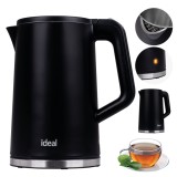 IDEAL bollitore 1.7 l corpo in acciaio potenza 1500 W nero