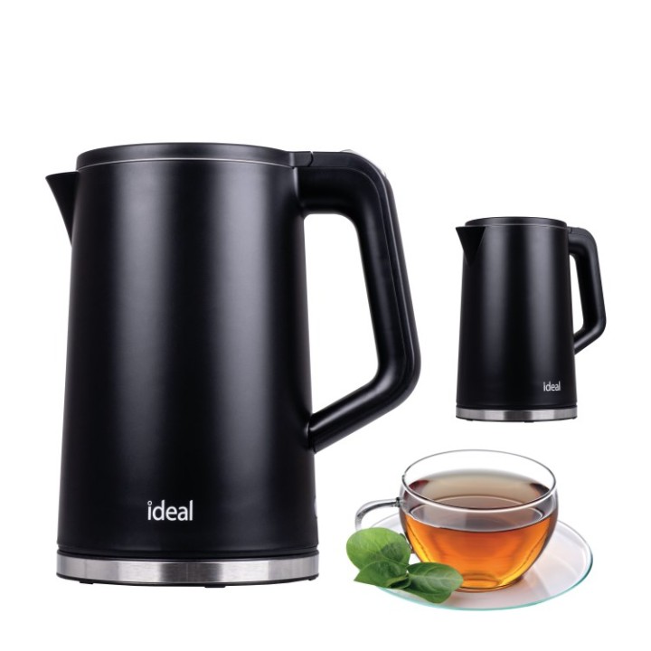 IDEAL bollitore 1.7 l corpo in acciaio potenza 1500 W nero