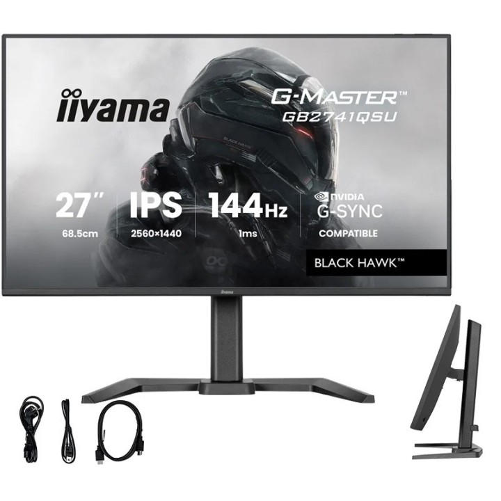 iiyama G-MASTER GB2741QSU-B1 monitor per computer 68.6 cm (27 ) 2560 x 1440 pixel nero