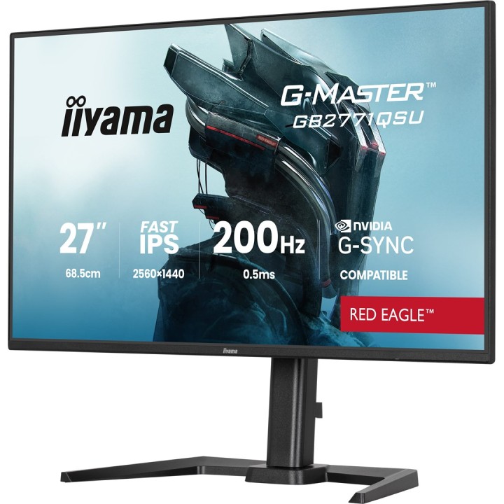 iiyama G-MASTER GB2771QSU-B1 monitor per computer 68.6 cm (27 ) 2560 x 1440 pixel Wide Quad HD nero