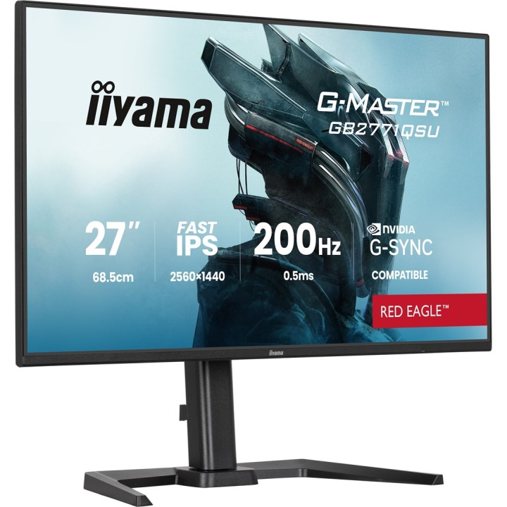 iiyama G-MASTER GB2771QSU-B1 monitor per computer 68.6 cm (27 ) 2560 x 1440 pixel Wide Quad HD nero