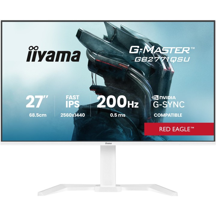 iiyama G-MASTER GB2771QSU-W1 monitor per computer 68.6 cm (27 ) 2560 x 1440 pixel Wide Quad HD bianco