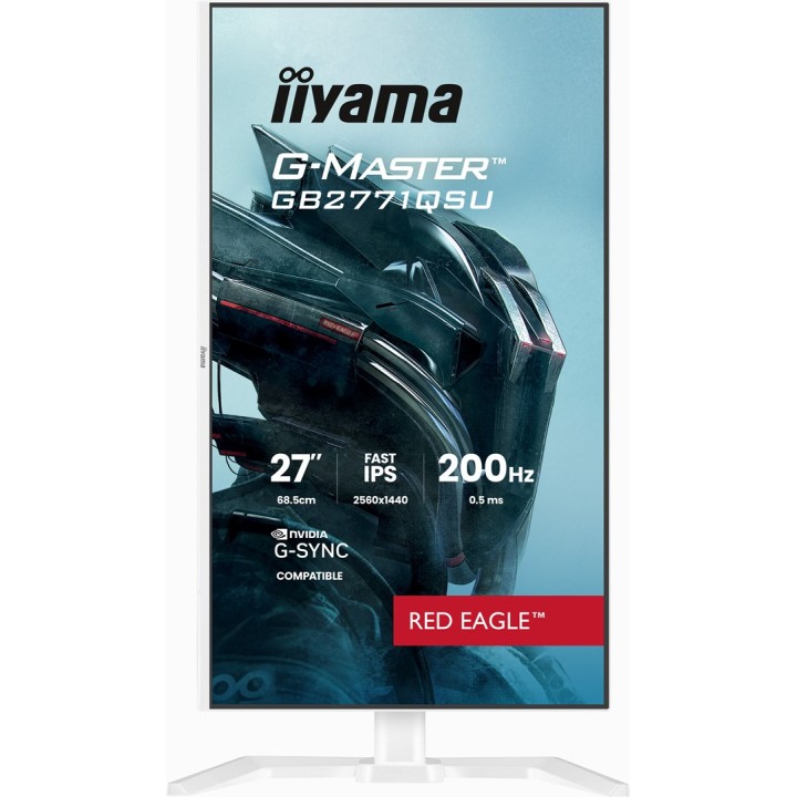 iiyama G-MASTER GB2771QSU-W1 monitor per computer 68.6 cm (27 ) 2560 x 1440 pixel Wide Quad HD bianco
