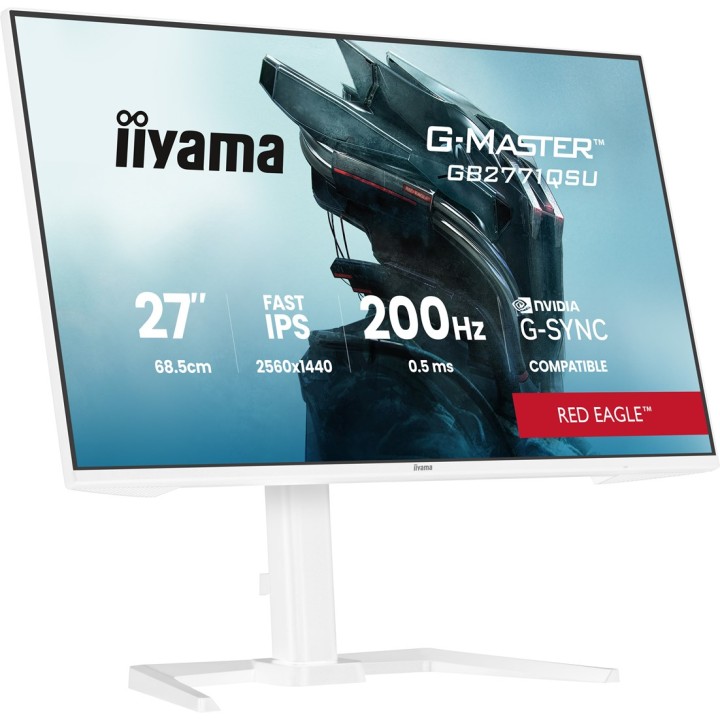 iiyama G-MASTER GB2771QSU-W1 monitor per computer 68.6 cm (27 ) 2560 x 1440 pixel Wide Quad HD bianco