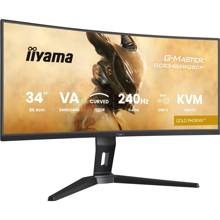 iiyama G-MASTER GCB3486WQSCP-B1 Monitor per computer 86.4 cm (34 ) 3440 x 1440 pixel UltraWide Quad HD nero