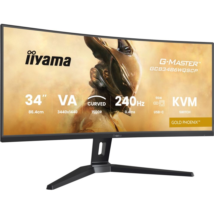 iiyama G-MASTER GCB3486WQSCP-B1 Monitor per computer 86.4 cm (34 ) 3440 x 1440 pixel UltraWide Quad HD nero