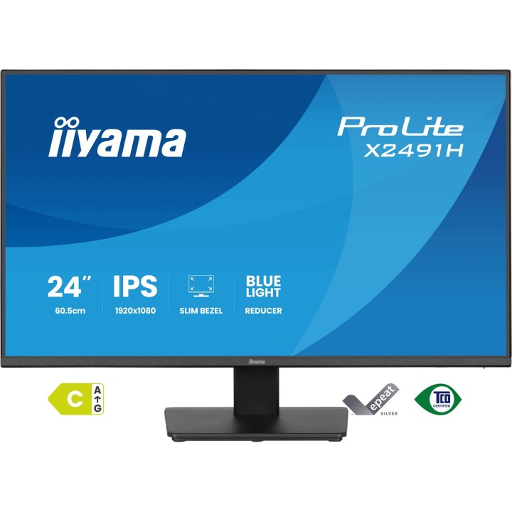 iiyama ProLite X2491H-B1 monitor per computer 60.5 cm (23.8 ) 1920 x 1080 pixel Full HD LCD nero