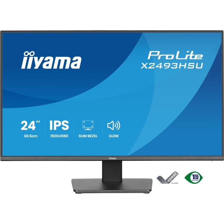 iiyama ProLite X2493HSU-B1 monitor per computer 60.5 cm (23.8 ) 1920 x 1080 pixel Full HD LED nero