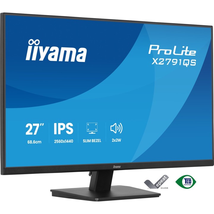 iiyama ProLite X2791QS-B1 monitor per computer 68.6 cm (27 ) 2560 x 1440 pixel Quad HD LED nero
