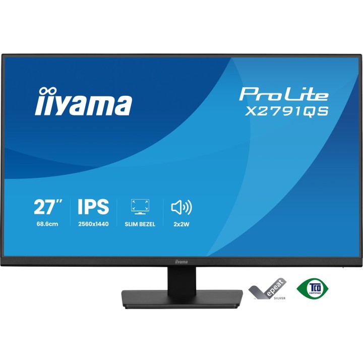 iiyama ProLite X2791QS-B1 monitor per computer 68.6 cm (27 ) 2560 x 1440 pixel Quad HD LED nero