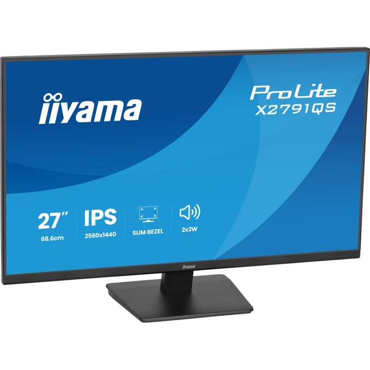 iiyama ProLite X2791QS-B1 monitor per computer 68.6 cm (27 ) 2560 x 1440 pixel Quad HD LED nero