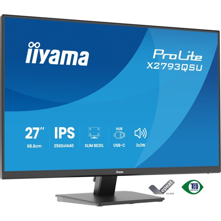iiyama ProLite X2793QSU-B1 monitor per computer 68.6 cm (27 ) 2560 x 1440 pixel Quad HD LED nero
