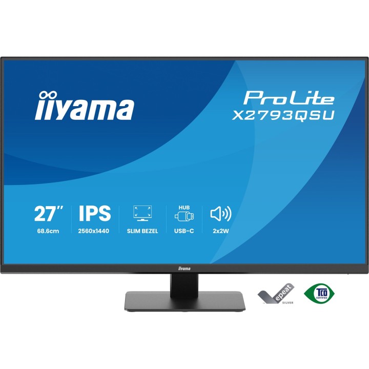 iiyama ProLite X2793QSU-B1 monitor per computer 68.6 cm (27 ) 2560 x 1440 pixel Quad HD LED nero