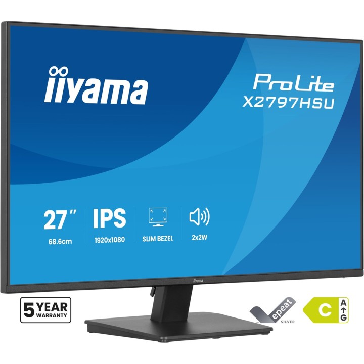 iiyama ProLite X2797HSU-B1 monitor per computer 68.6 cm (27 ) 1920 x 1080 pixel Full HD LED nero
