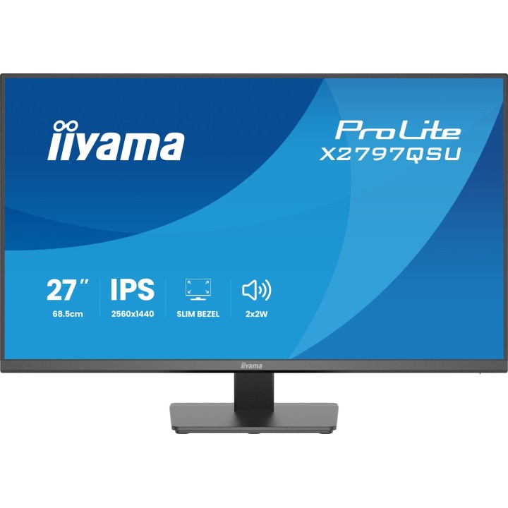iiyama ProLite X2797QSU-B1 monitor per computer 68.6 cm (27 ) 2560 x 1440 pixel Quad HD LED nero