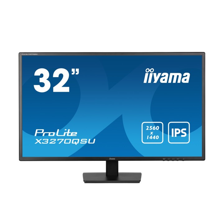 iiyama ProLite X3270QSU-B1 Monitor per computer 80 cm (31.5 ) 2560 x 1440 pixel Wide Quad HD LED nero