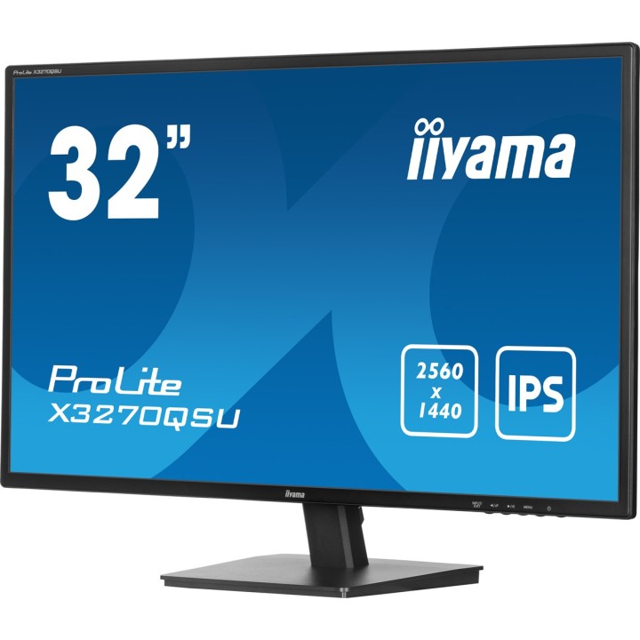 iiyama ProLite X3270QSU-B1 Monitor per computer 80 cm (31.5 ) 2560 x 1440 pixel Wide Quad HD LED nero