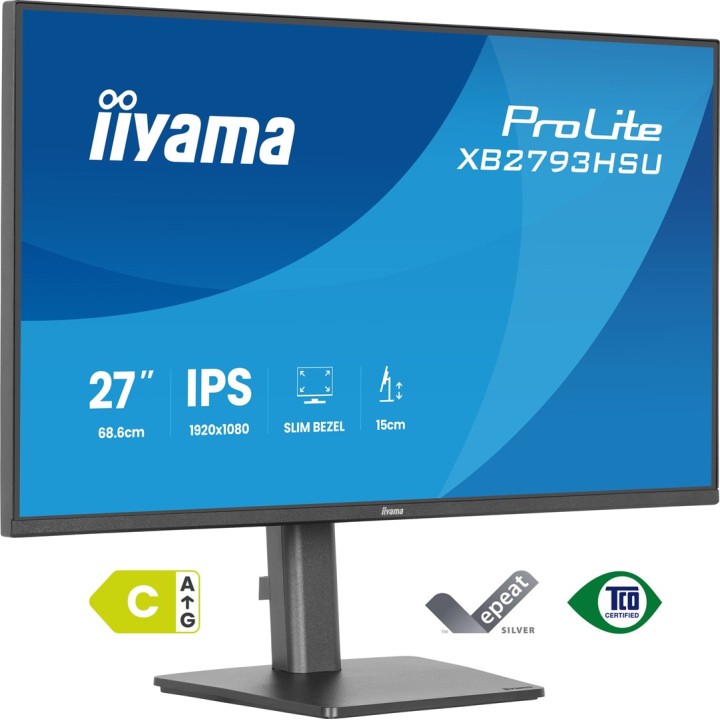 iiyama ProLite XB2793HSU-B1 monitor per computer 68.6 cm (27 ) 1920 x 1080 pixel Full HD LED nero