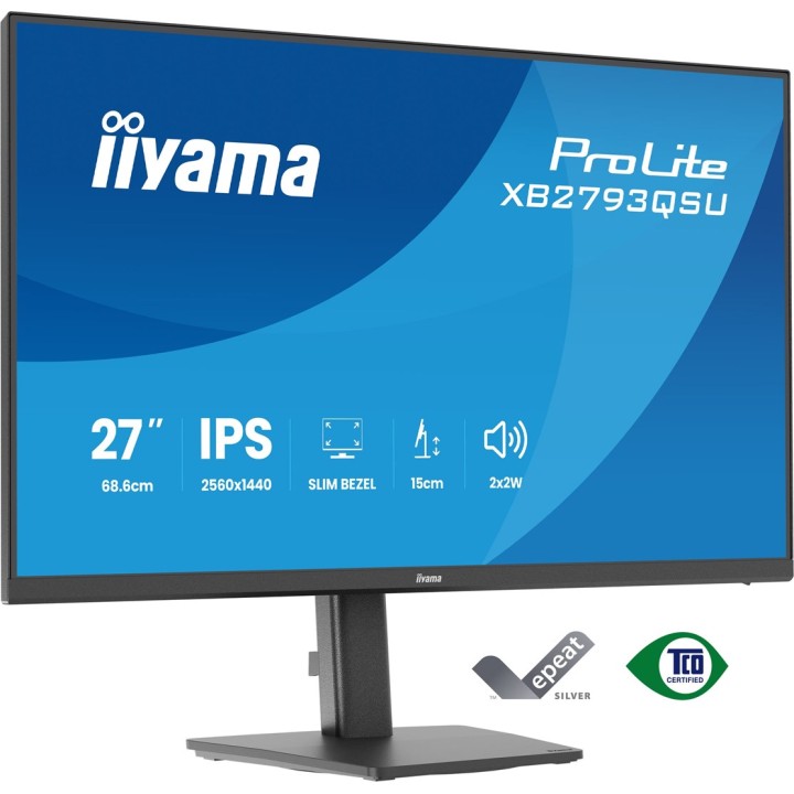 iiyama ProLite XB2793QSU-B1 monitor per computer 68.6 cm (27 ) 2560 x 1440 pixel Quad HD LED nero