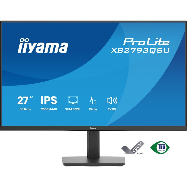 iiyama ProLite XB2793QSU-B1 monitor per computer 68.6 cm (27 ) 2560 x 1440 pixel Quad HD LED nero