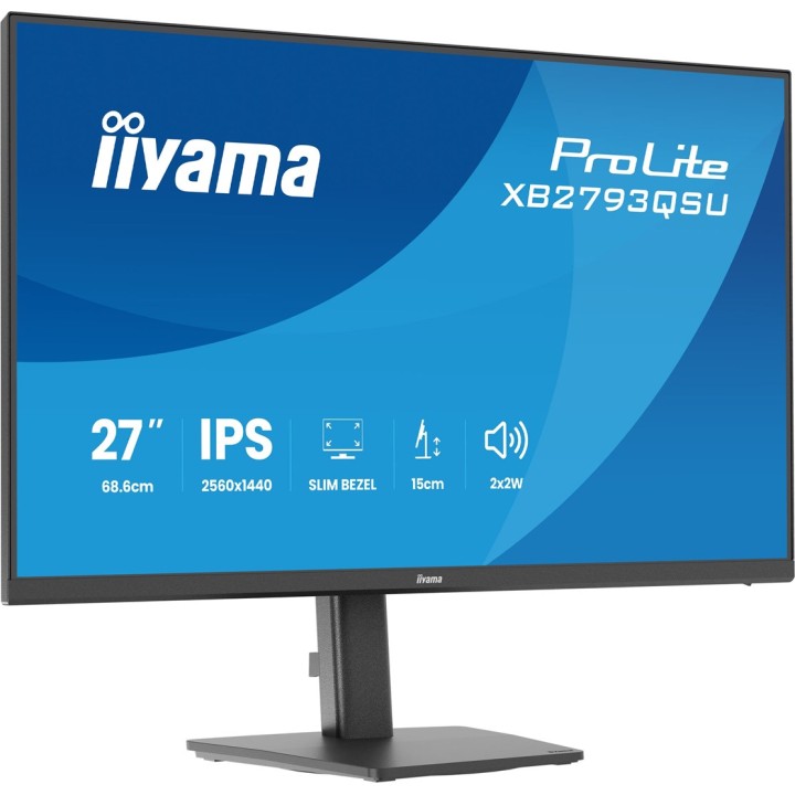 iiyama ProLite XB2793QSU-B1 monitor per computer 68.6 cm (27 ) 2560 x 1440 pixel Quad HD LED nero