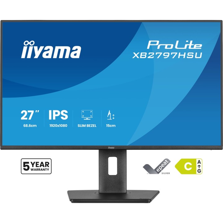 iiyama ProLite XB2797HSU-B1 monitor per computer 68.6 cm (27 ) 1920 x 1080 pixel Full HD LED nero