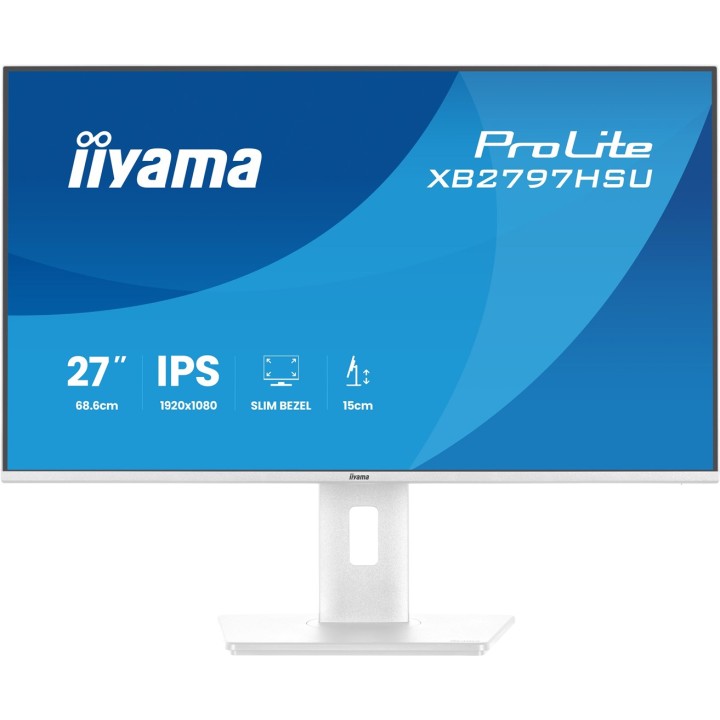 iiyama ProLite XB2797HSU-W1 monitor per computer 68.6 cm (27 ) 1920 x 1080 pixel Full HD LED bianco
